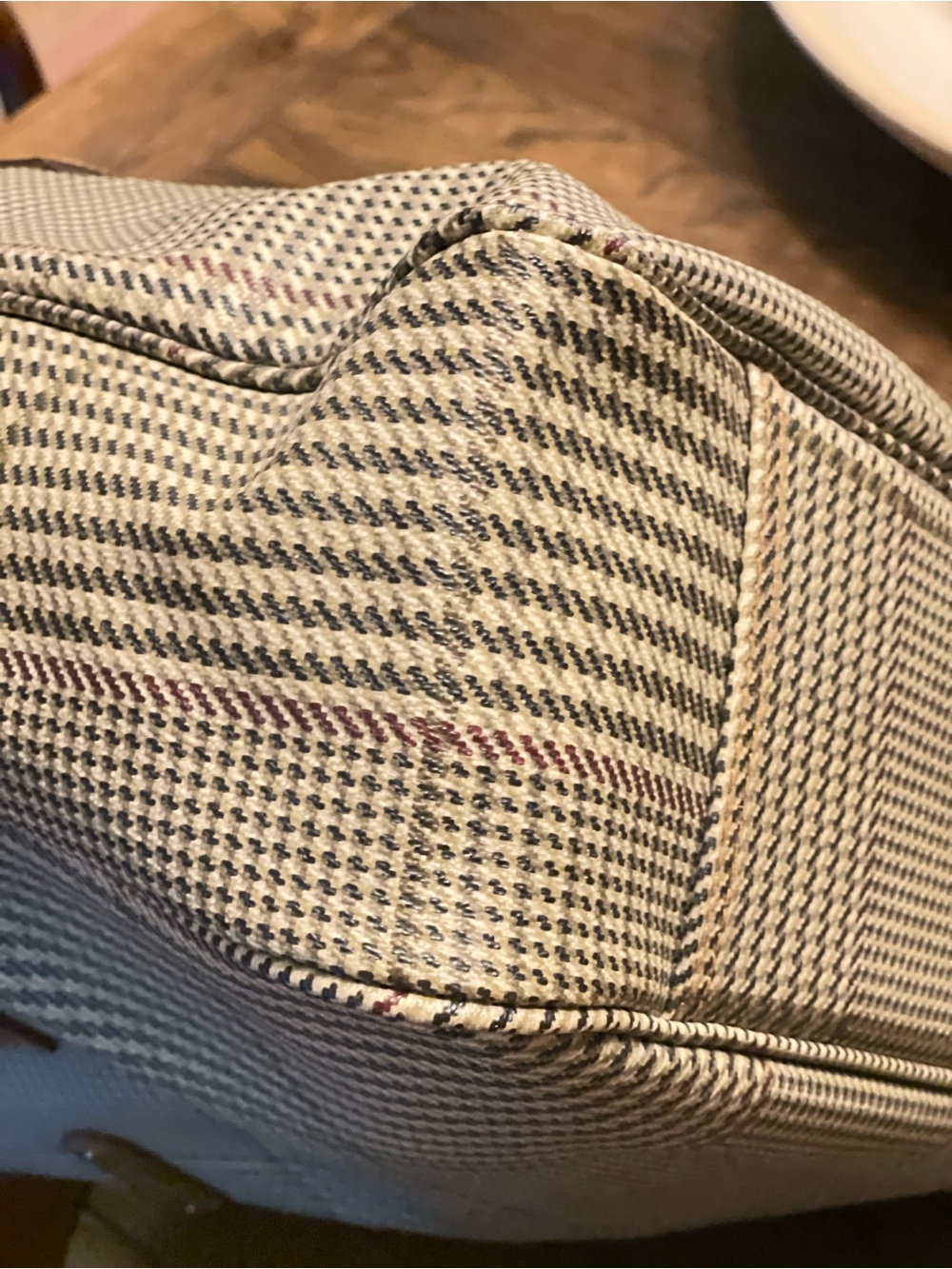 Polo by Ralph Lauren Brown Leather-Trim Houndstooth Tote - Picture 12 of 14
